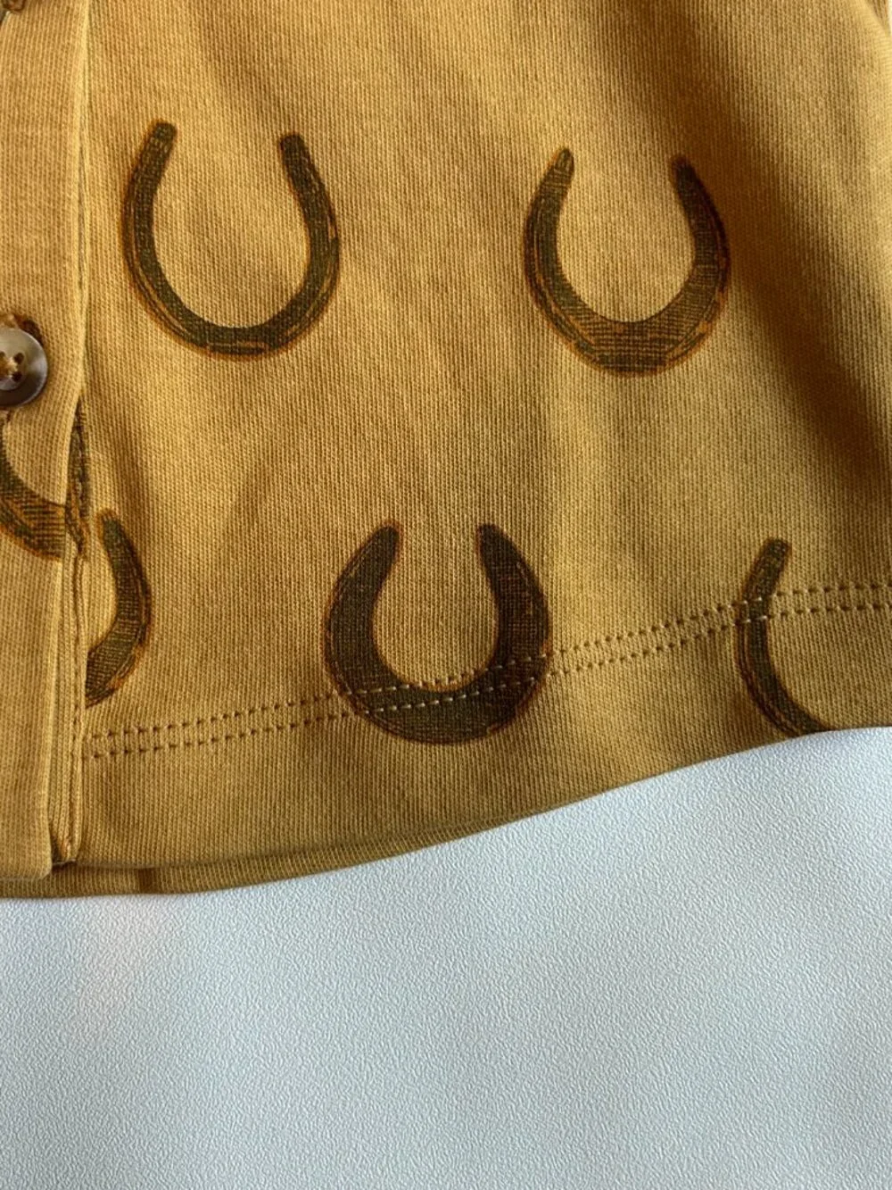 NWT Kate Quinn Cowboy Shirt 18-24M Horseshoes Organic Cotton Western Top
